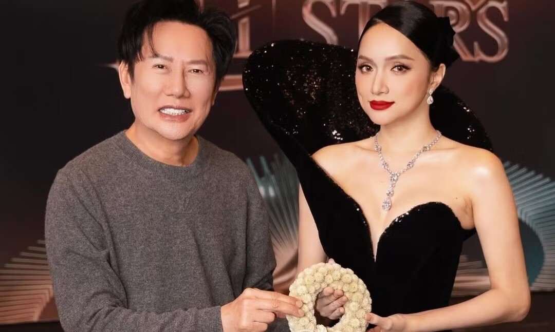 Ông Nawat và Hương Giang - đại diện Việt Nam ở Miss Universe 2025 và MGI All Stars 2026.