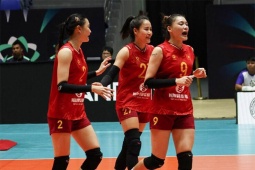 Kết quả bóng chuyền nữ Việt Nam - Hong Kong (TQ): Sức mạnh khó cản (AVC Nations Cup)