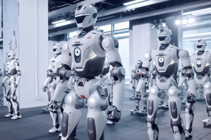 Kinh ngạc tốc độ xuất xưởng robot hình người của một nhà máy Trung Quốc