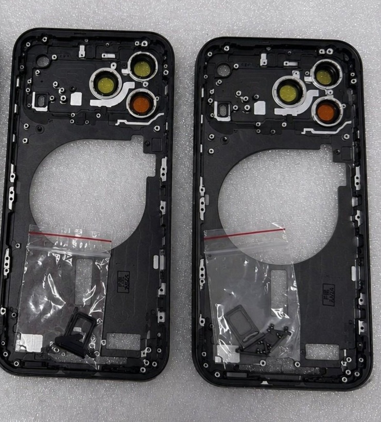 Khung nhôm iPhone 18 Pro màu Black. Ảnh: Yeux1122/Naver