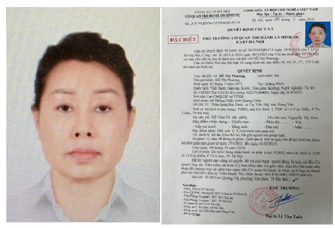 Đỗ Thị Phương. Ảnh: Công an Hà Nội.