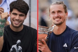 "Nhà vua" Zverev chạm 5 cột mốc đáng nhớ, Nadal - Alcaraz & dàn sao khen hết lời