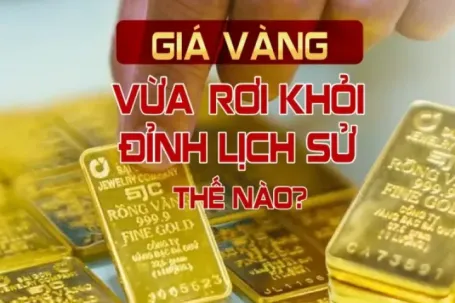 Giá vàng vừa 'rơi' khỏi đỉnh lịch sử thế nào?