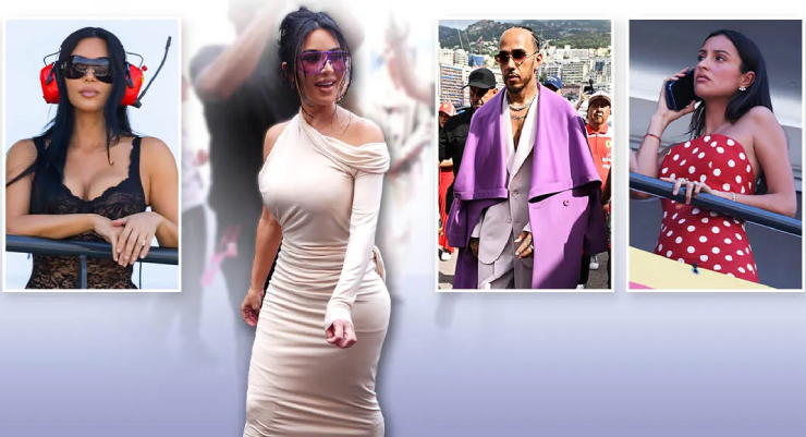 Kim xuất hiện lộng lẫy, nổi bật làm lu mờ các nàng WAGs F1