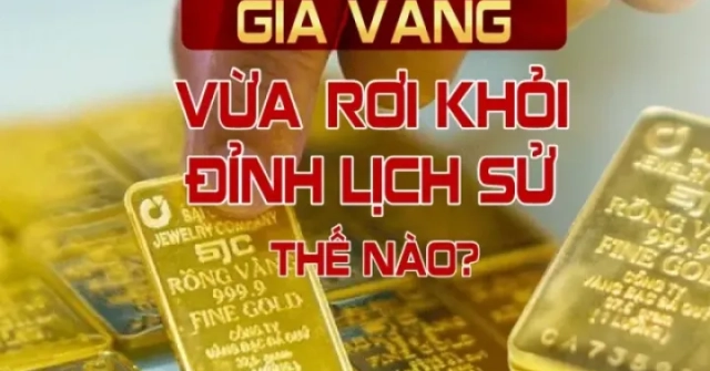 Giá vàng vừa "rơi" khỏi đỉnh lịch sử thế nào?
