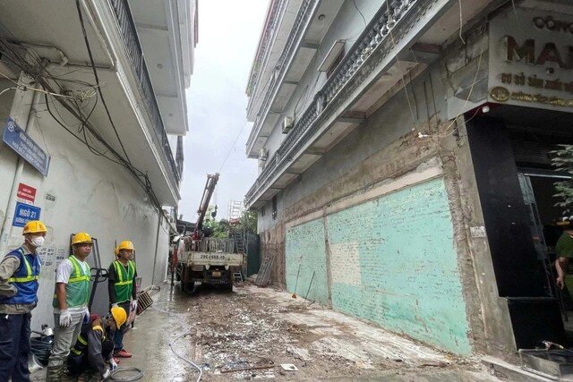 Khu vực nơi xảy ra sự việc tại xã Tây Phương.