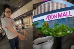 Công an làm việc với nhóm thanh niên "khám xét" khách hàng ở Aeon Mall Long Biên