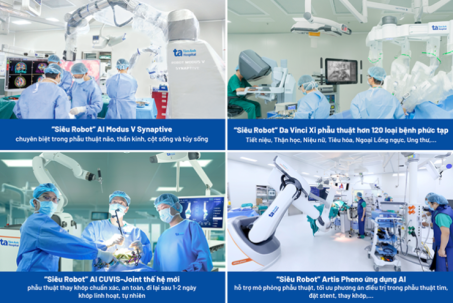 “Vũ trụ” robot phẫu thuật và thiết bị khám, chữa bệnh hiện đại