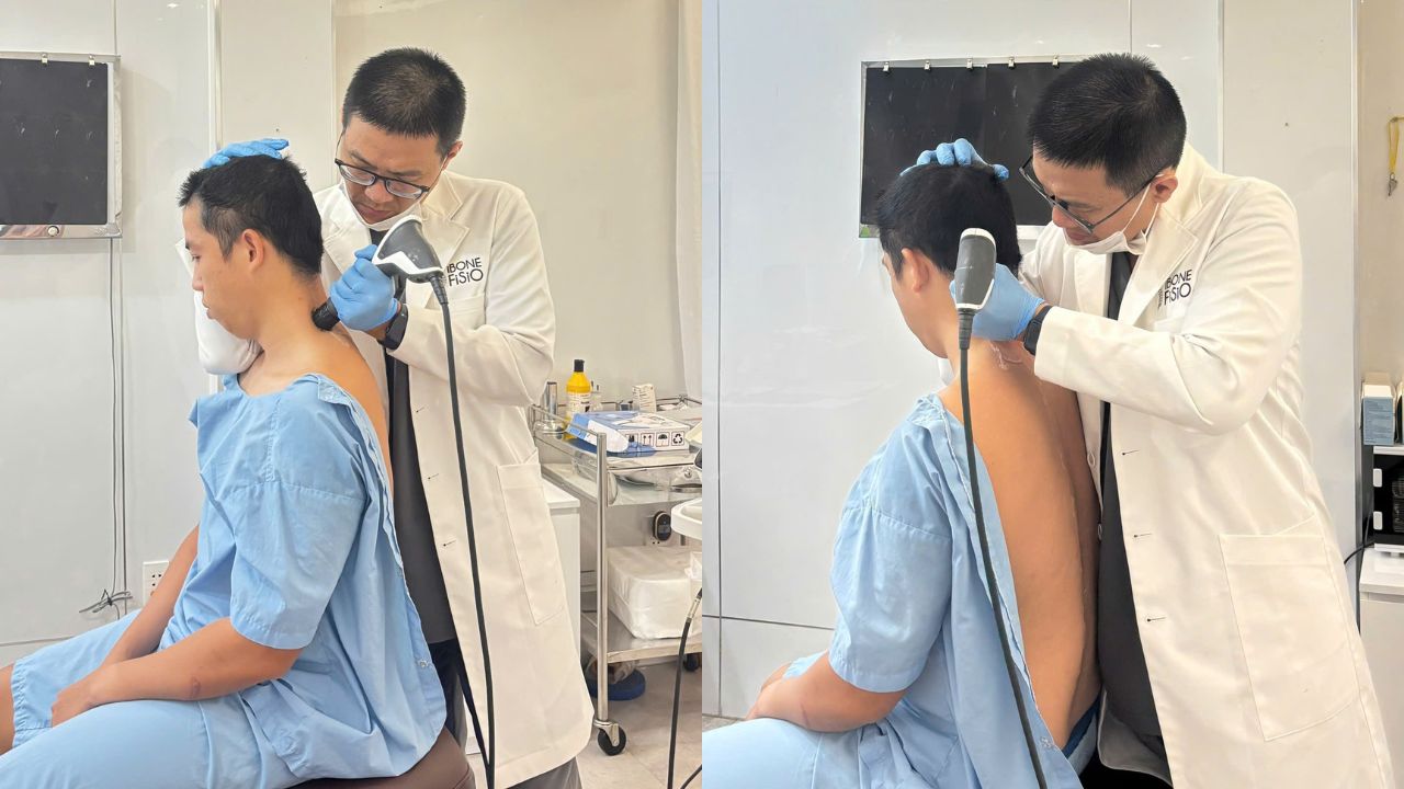 Khách hàng đau cổ vai gáy trong quá trình điều trị và theo dõi tiến triển