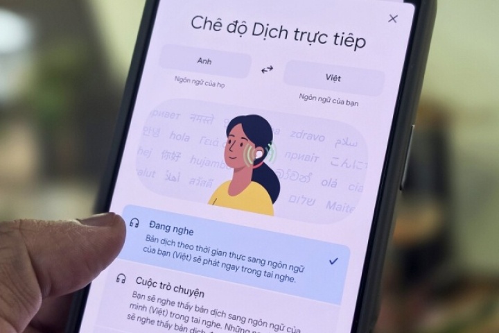 Tính năng phiên dịch trực tiếp của Google hỗ trợ tiếng Việt