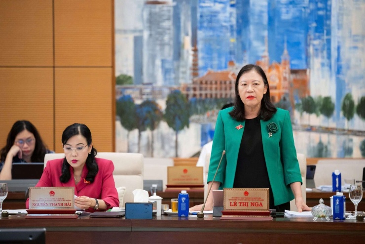Chủ nhiệm Ủy ban Dân nguyện và Giám sát Lê Thị Nga. Ảnh: Media Quốc hội