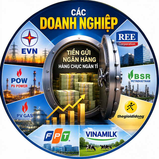 Nhiều doanh nghiệp nắm giữ lượng tiền gửi "khủng"