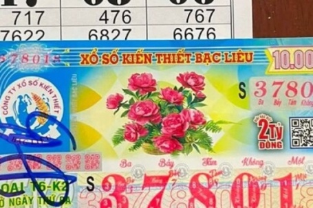 Xổ số miền Nam: 15 vé Bạc Liêu trúng độc đắc đang được đại lý tìm kiếm