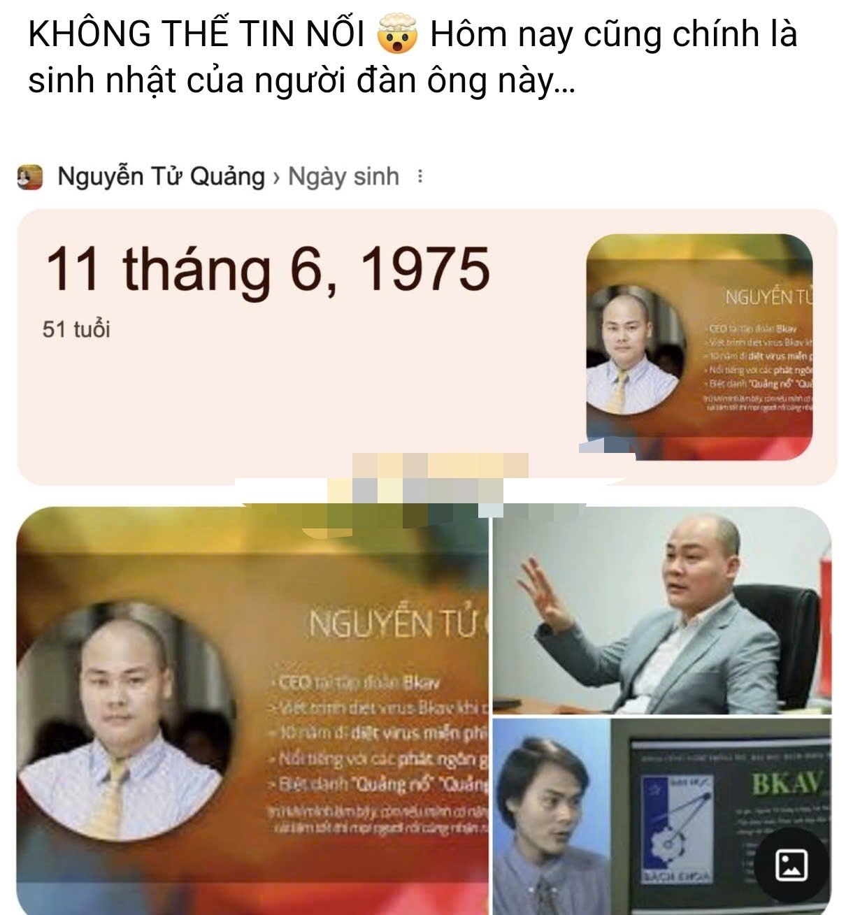 Ông Nguyễn Tử Quảng được dân mạng réo tên.