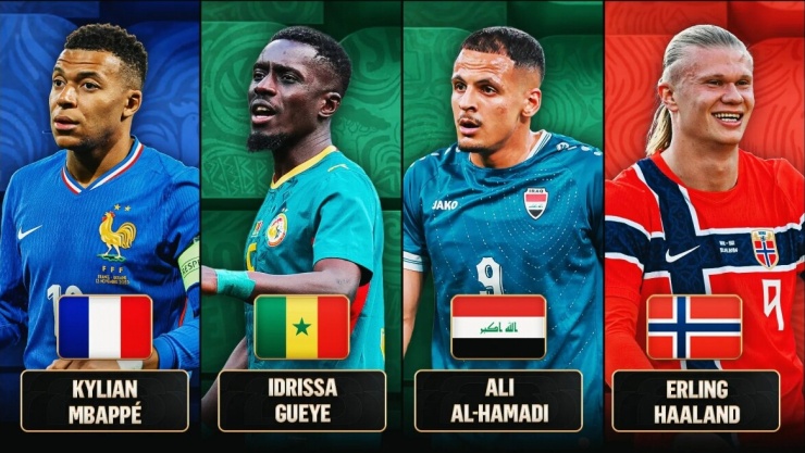 Ngôi sao nổi bật của 4 đội bóng tại bảng I World Cup 2026. (Ảnh: FOX Sports)