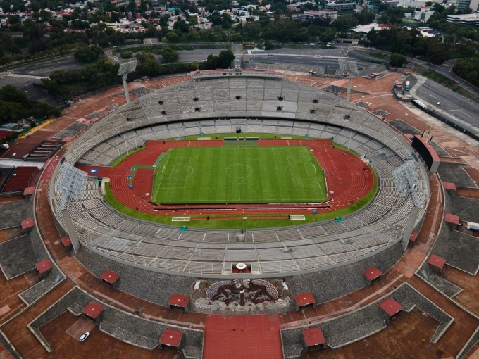 Sân Estadio Azteca nhìn từ trên cao. Ảnh: Pexels