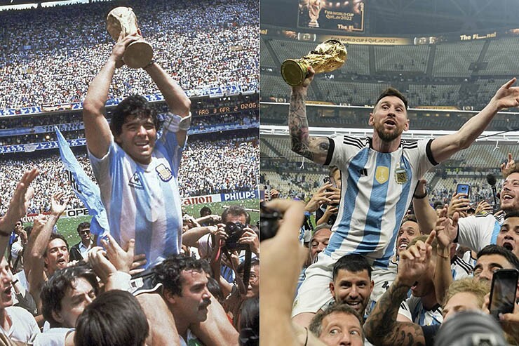 Messi đã có thể so sánh sự vĩ đại với cố huyền thoại Maradona?