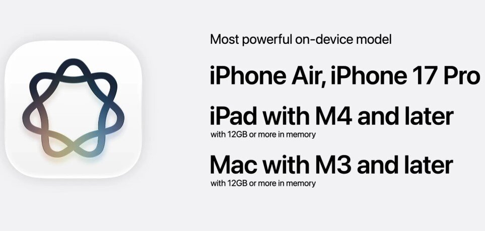 Dung lượng RAM của một số thiết bị của Apple.