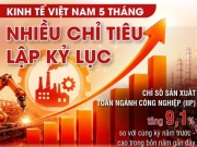 Kinh tế Việt Nam 5 tháng: Nhiều chỉ tiêu lập kỷ lục