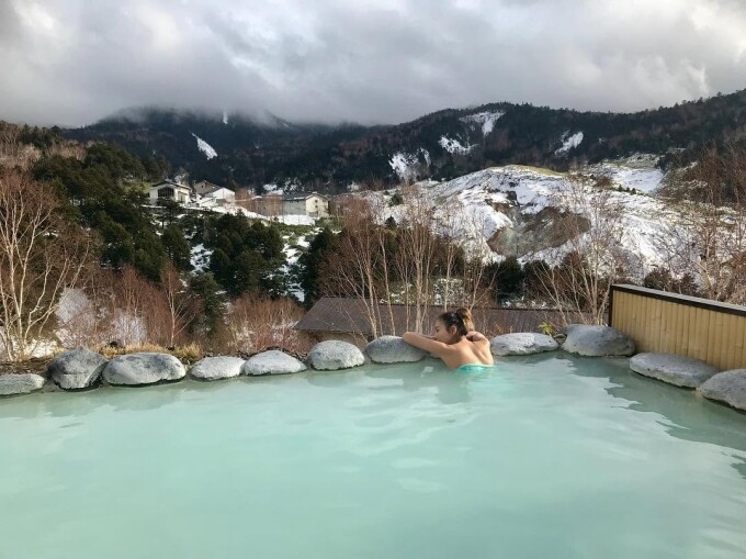 Điểm tắm onsen tại Gunma, Nhật Bản. Ảnh: satoprimo