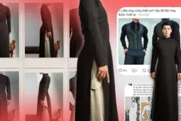 Đang viral trên "thành phố Sợi chỉ": Thiết kế áo dài nam chiết eo gây tranh cãi