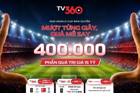 TV360 sẵn sàng cho World Cup và 400.000 phần quà cho người hâm mộ