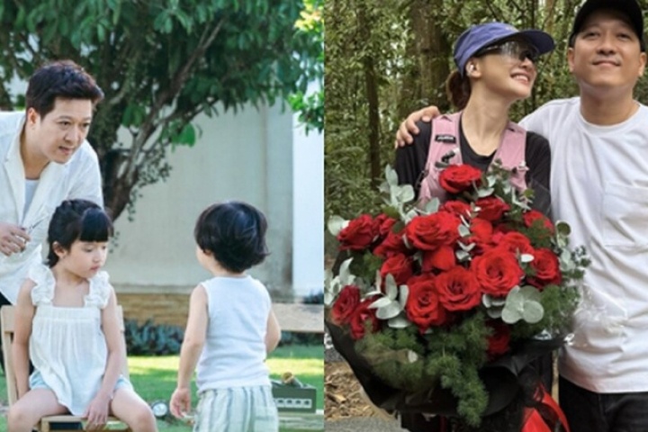 Khung cảnh đẹp như tranh của gia đình Trường Giang - Nhã Phương, nhưng em bé thứ 3 vẫn được giấu mặt