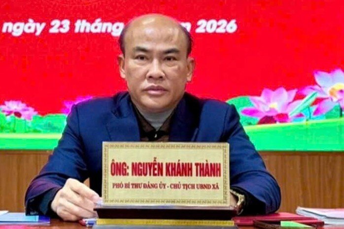 Ông Nguyễn Khánh Thành, nguyên Chủ tịch UBND xã Bích Hào, khi chưa bị khởi tố. Ảnh: Cổng thông tin xã Bích Hào