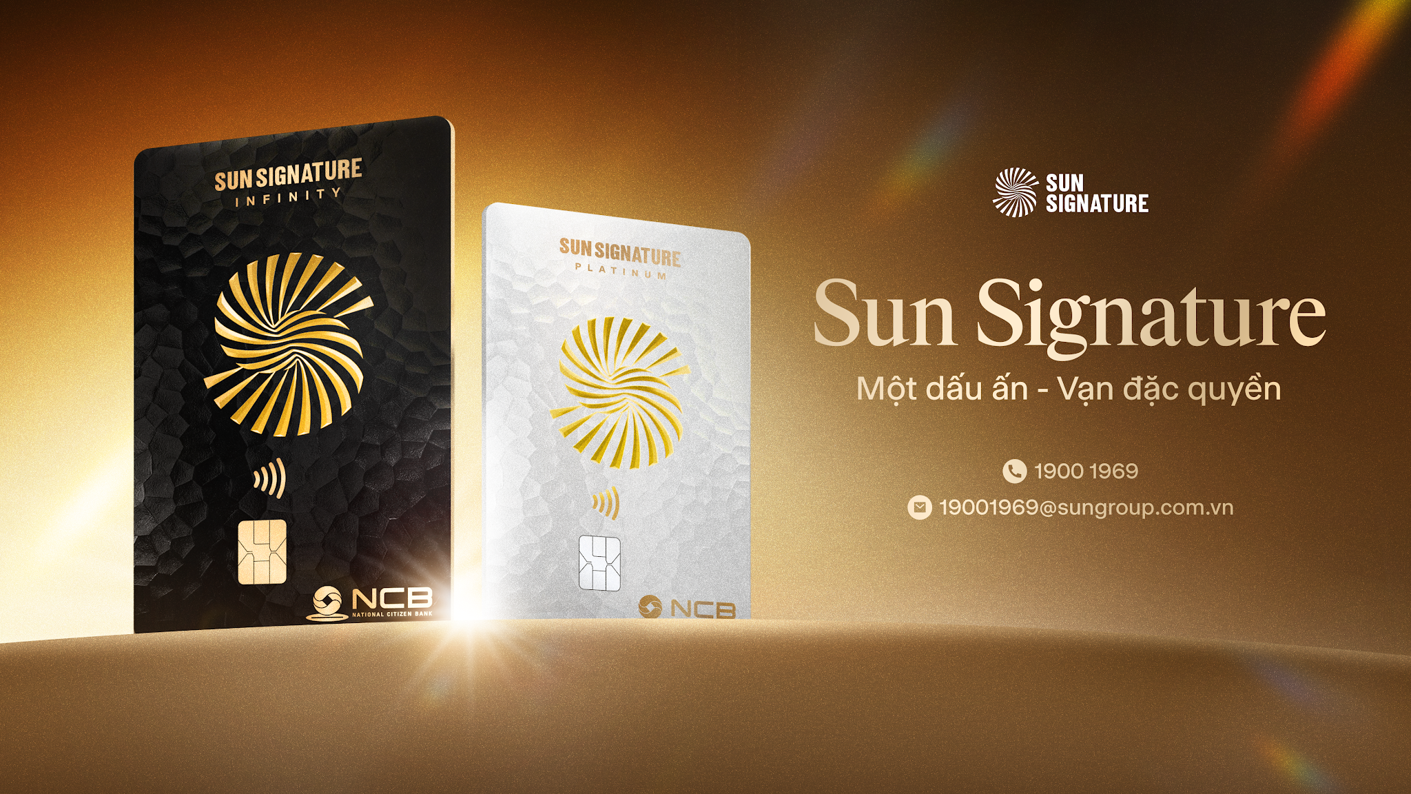 Thẻ đồng thương hiệu NCB Visa Sun Signature