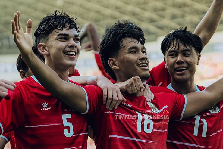 Niềm vui của U19 Indonesia
