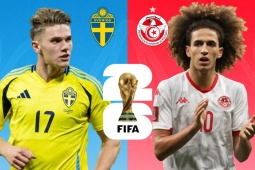Trực tiếp bóng đá Thụy Điển - Tunisia: Chờ Gyokeres - Isak tỏa sáng (World Cup)