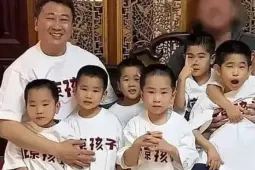 Ông bố giám đốc nghỉ việc ở nhà chăm đàn con sinh 7