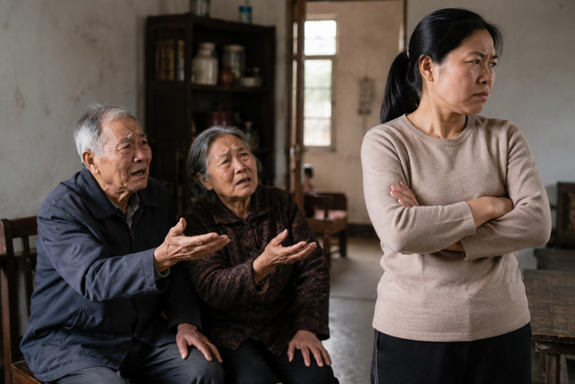 Mâu thuẫn kéo dài nhiều năm khiến người con gái không đồng ý đóng góp tiền phụng dưỡng cha mẹ. Ảnh minh họa