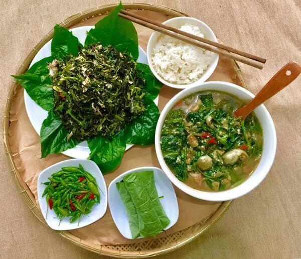 Lá sắn có thể chế biến thành nhiều món ăn đặc sắc.