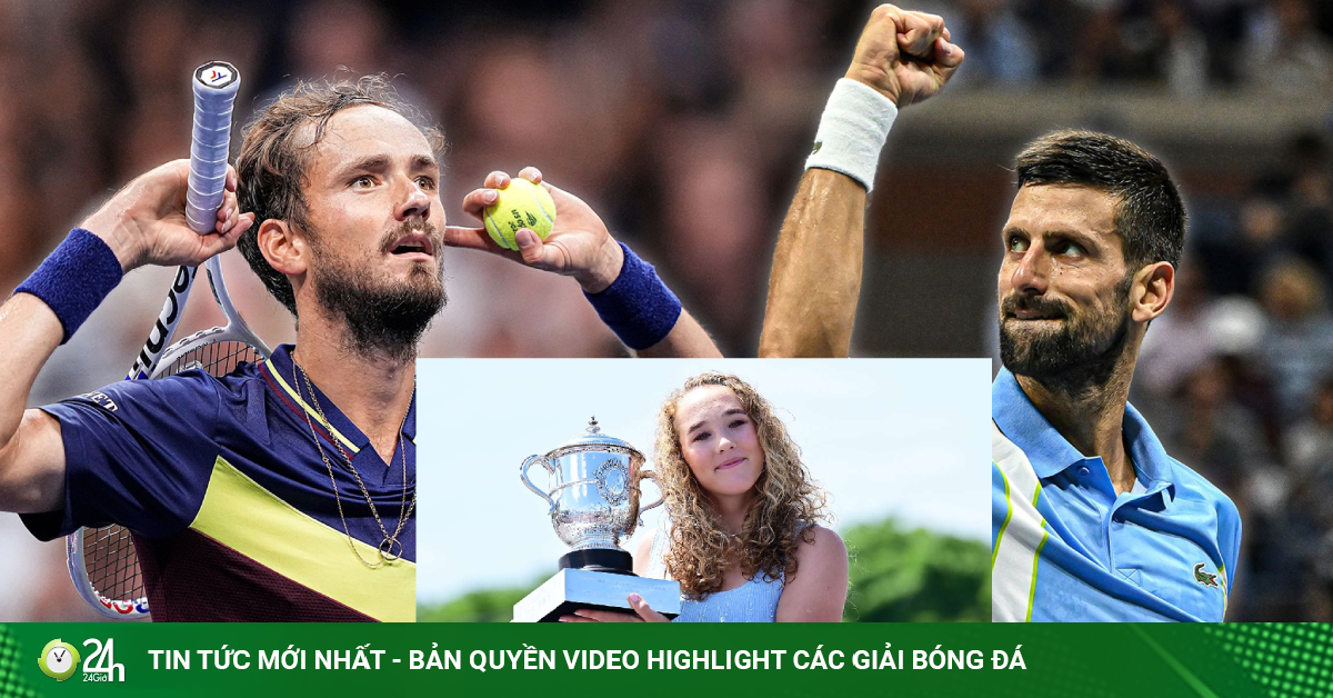 Medvedev vượt Djokovic, "Sharapova mới" lọt top 5 thế giới (Bảng xếp hạng tennis 15/6)