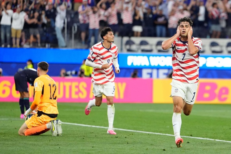 ĐT Mỹ có chiến thắng vang dội 4-1 trước Paraguay. Ảnh: AP.
