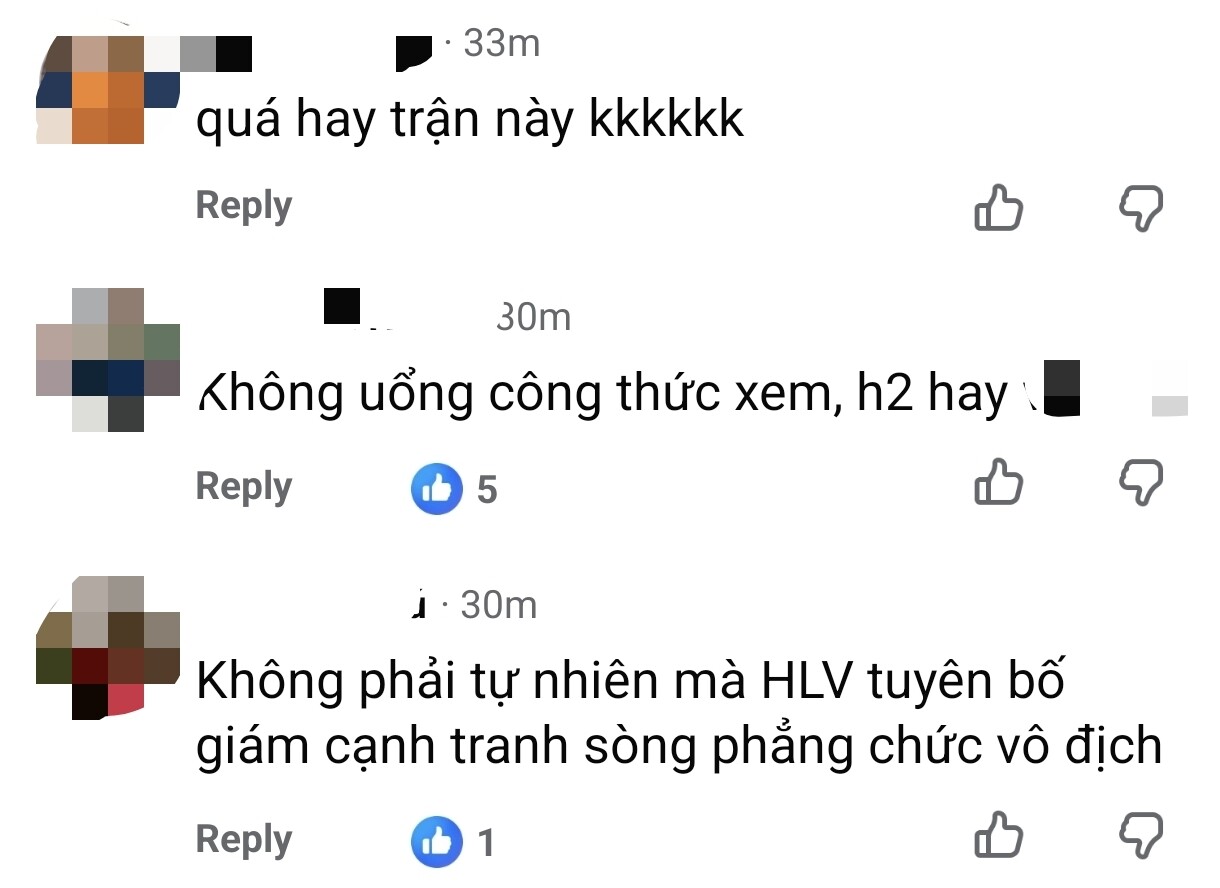 "Quá hay trận này".