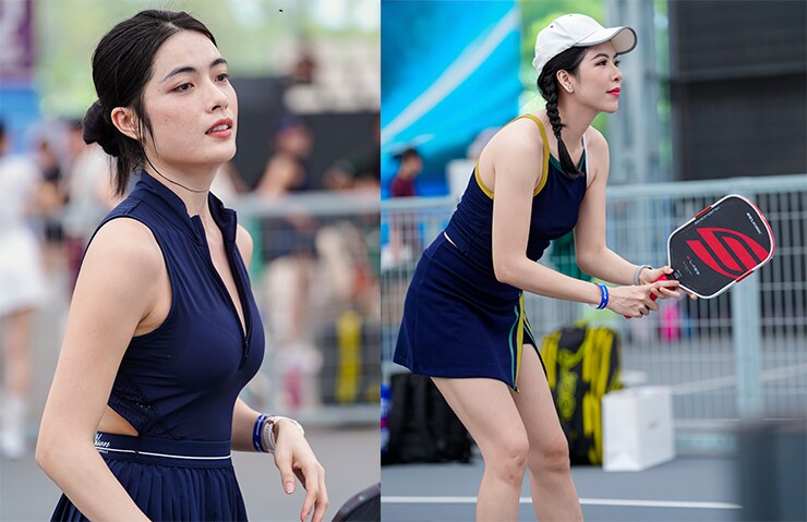 Hoa hậu Hồng Vy, người mẫu Avan Ton khoe nhan sắc cùng dàn mỹ nhân ở giải pickleball - 11