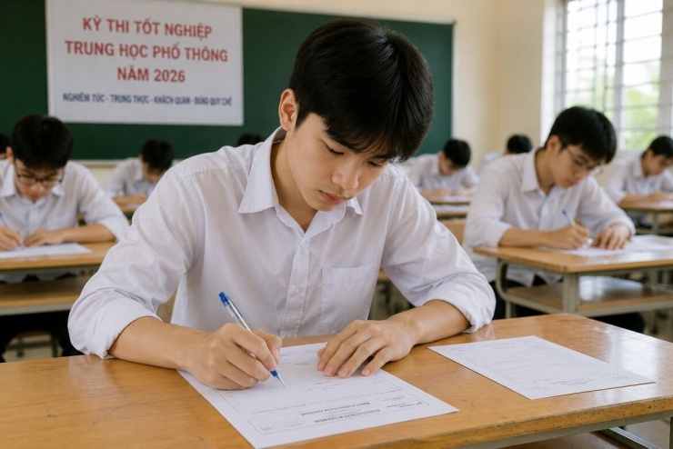 Sở GD-ĐT Quảng Ninh cho biết hai bài thi liên quan vụ giám thị đề nghị đổi bài trong kỳ thi tốt nghiệp THPT 2026 vẫn được công nhận (Ảnh minh họa AI)