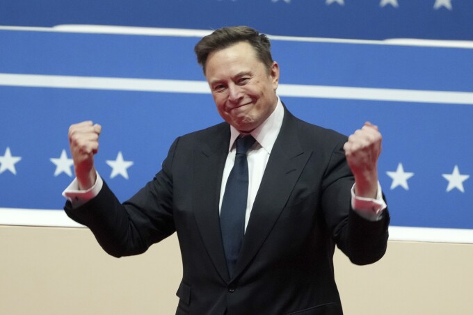 Ông Elon Musk tại Washington ngày 20/1. Ảnh: AP