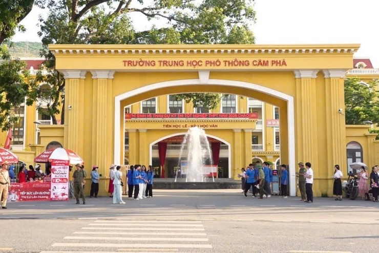 Điểm thi THPT Cẩm Phả. (Ảnh: KT)