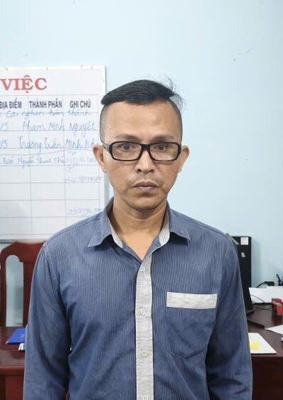 Đối tượng Nguyễn Anh Vũ. Ảnh: Công an tỉnh Đồng Tháp