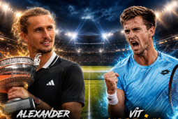 Tennis đỉnh cao ATP 500: Zverev thị uy sức mạnh, Fonseca và Medvedev "khó thở: