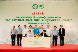 Cục Lâm nghiệp và Kiểm lâm cùng C.P. Việt Nam thúc đẩy trồng cây, phục hồi rừng trên cả nước