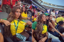 Fan nữ sexy nhất Brazil gây bão ở World Cup, gửi thông điệp đáng chú ý