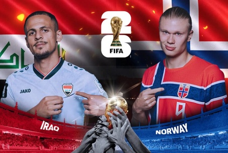 Trực tiếp bóng đá Iraq - Na Uy: Chờ Haaland tỏa sáng (World Cup)