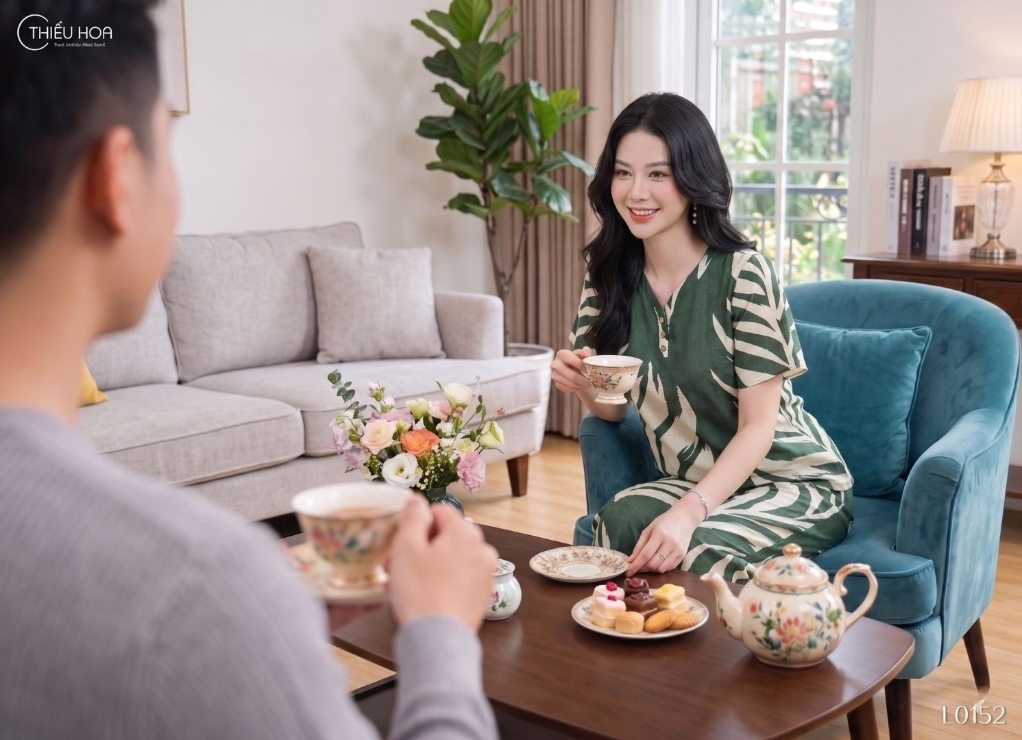 Vẻ tự tin khi khách đến nhà bất chợt