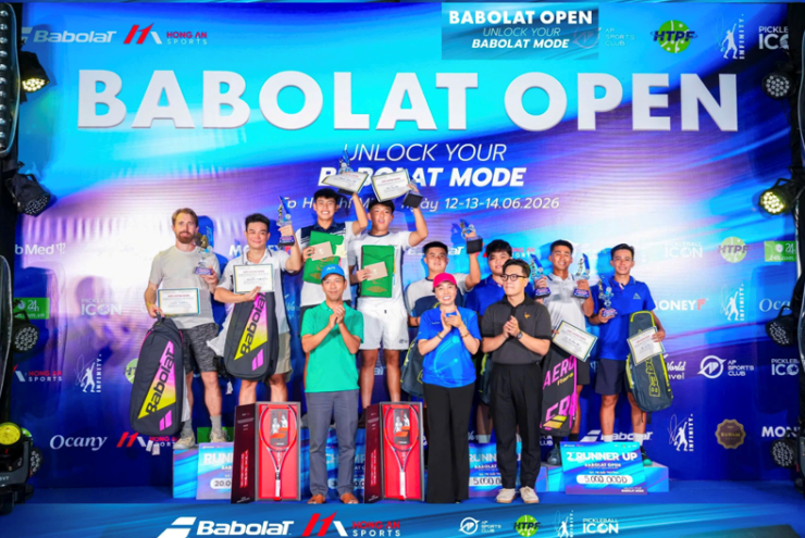 Hồng Ân Sports - Đơn vị đứng sau sự thành công của Babolat Open Cup 2026