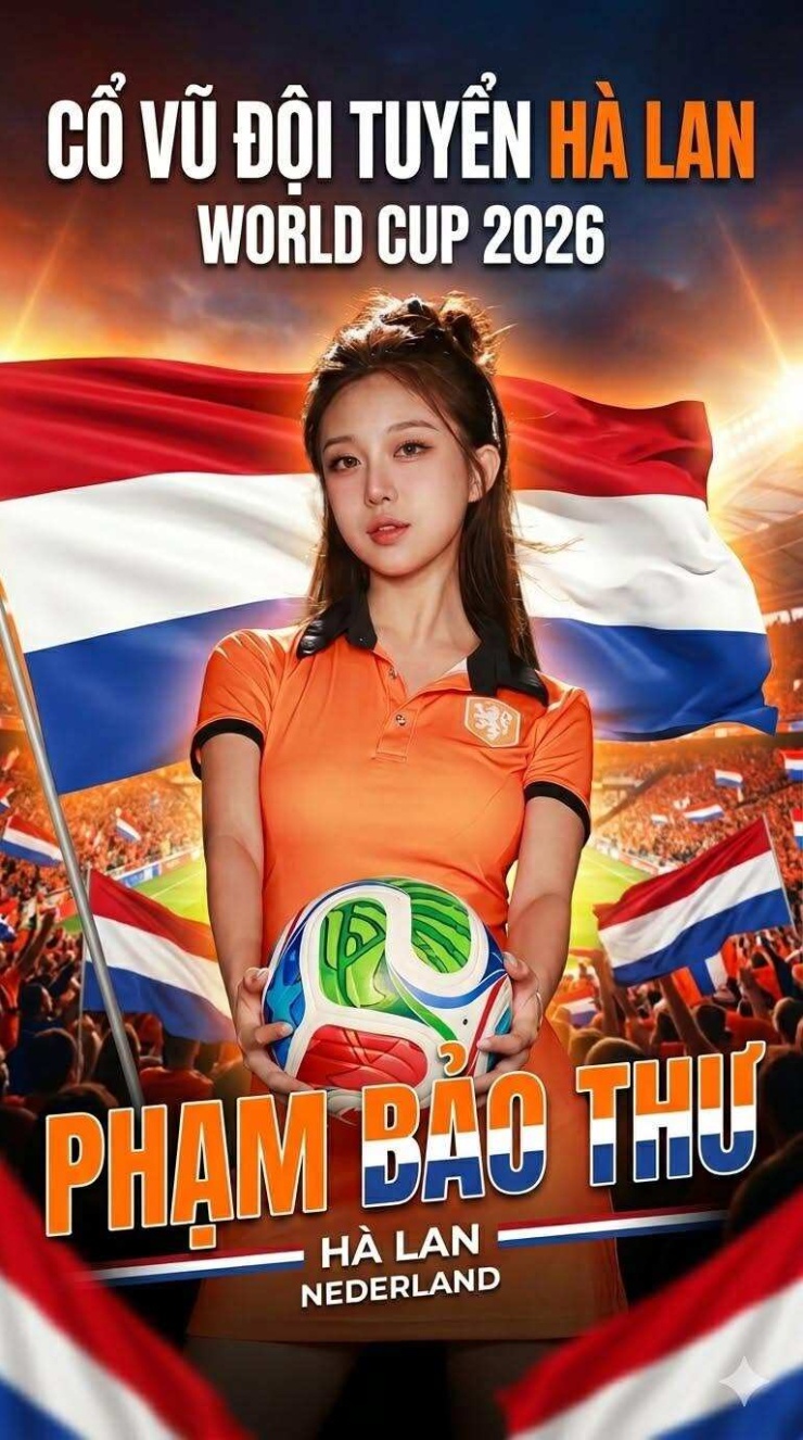 Phạm Bảo Thư đại diện đội tuyển Hà Lan, là cô gái nhỏ tuổi nhất trong dàn 48 người đẹp năm nay khi mới 18 tuổi.