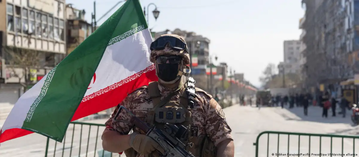 Vệ binh cách mạng Iran. Ảnh Sobhan Farajvan/Pacific Press/Sipa USA
